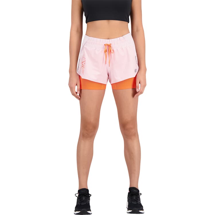 New Balance Printed Impact Run 2in1 Løbeshorts Dame