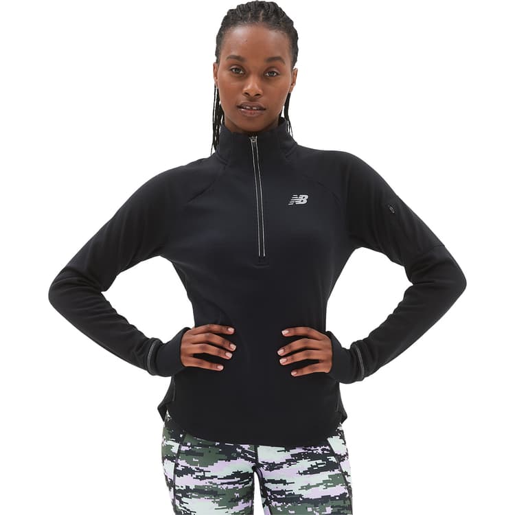 New Balance Heat Grid Half Zip Midlayer Løbetrøje Dame