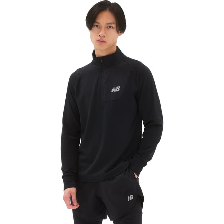 New Balance Heat Grid Half Zip Løbetrøje Herre
