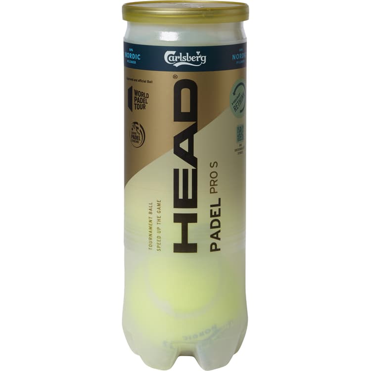 Head Pro S Carlsberg Nordic 3-Pak Padel Bolde