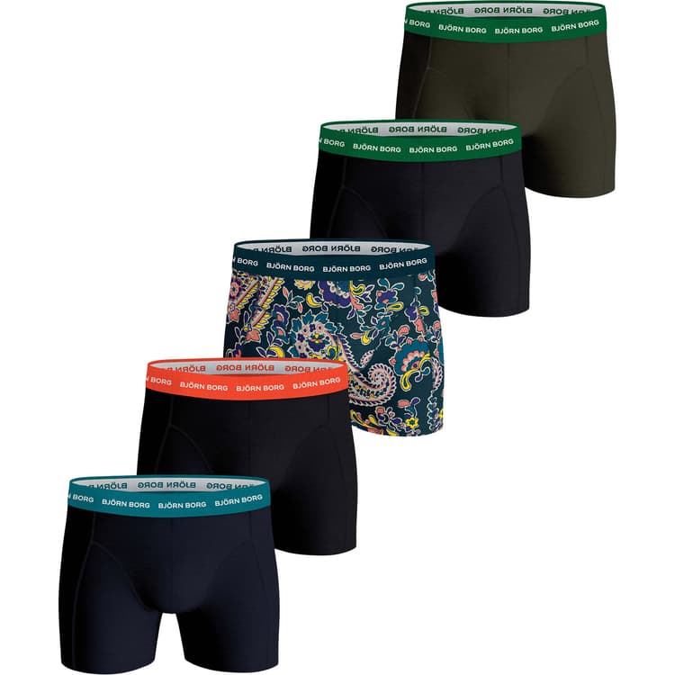 Björn Borg Cotton Stretch 5-Pak Boxershorts Herre
