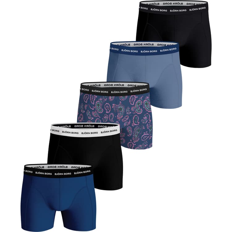 Björn Borg Cotton Stretch 5-Pak Boxershorts Herre