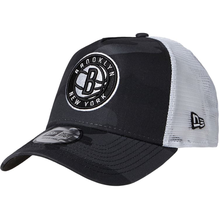 New Era Camo Trucker Brooklyn Nets Snapback Cap