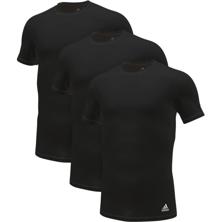 adidas 3-Pak Crew Neck T-shirt Herre