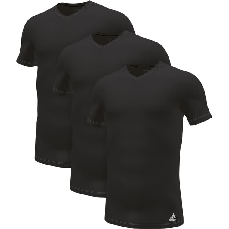 adidas 3-Pak V-Neck T-shirt Herre