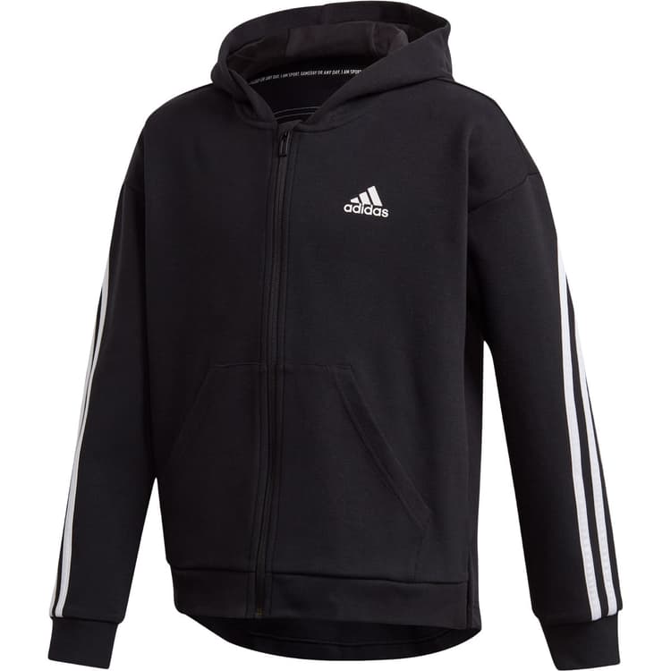 adidas 3-Stripes Full Zip Hættetrøje Børn