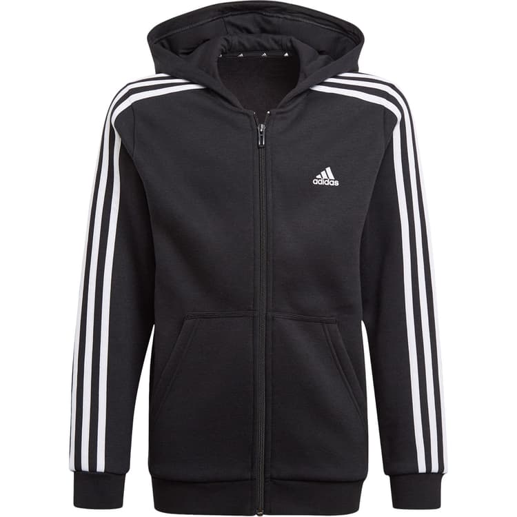 adidas Essentials 3-Stripes Full Zip Hættetrøje Børn