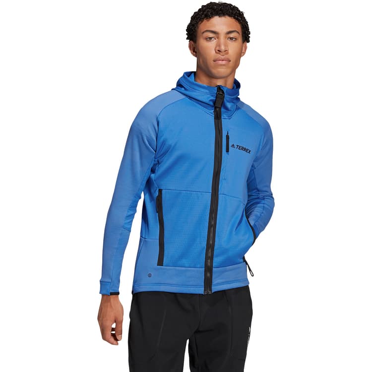 adidas Terrex Tech Flooce Full Zip Hooded Fleecejakke Herre