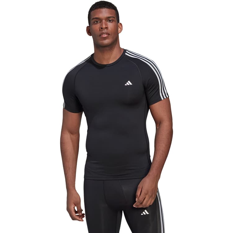 adidas Techfit 3-Stripes Trænings T-shirt Herre