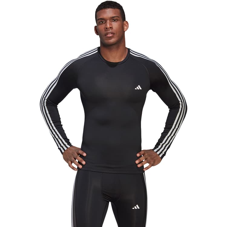 adidas Techfit 3-Stripes Langærmet Baselayer T-shirt Herre