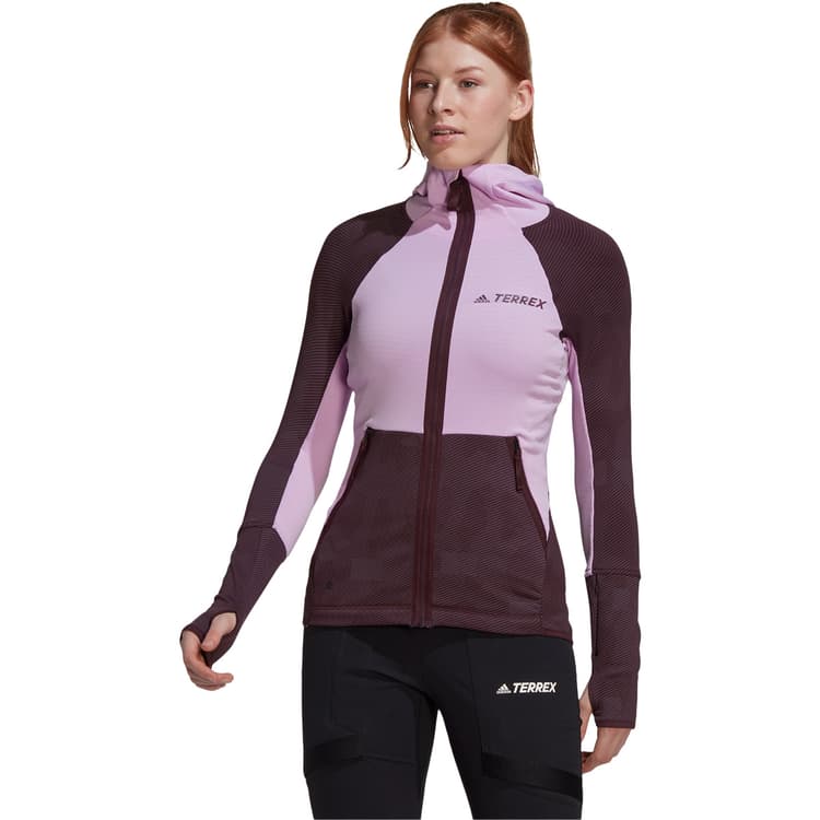 adidas Terrex Tech Flooce Full Zip Hooded Fleecejakke Dame