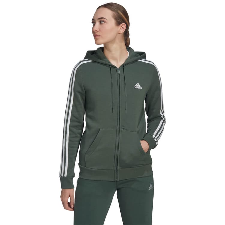 adidas 3-Stripes Full Zip Hættetrøje Dame