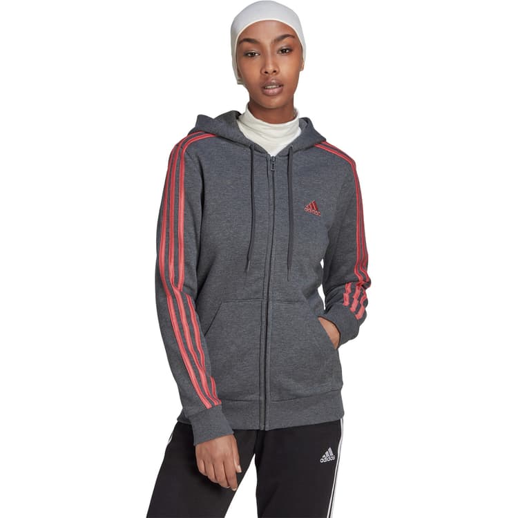 adidas 3-Stripes Full Zip Hættetrøje Dame