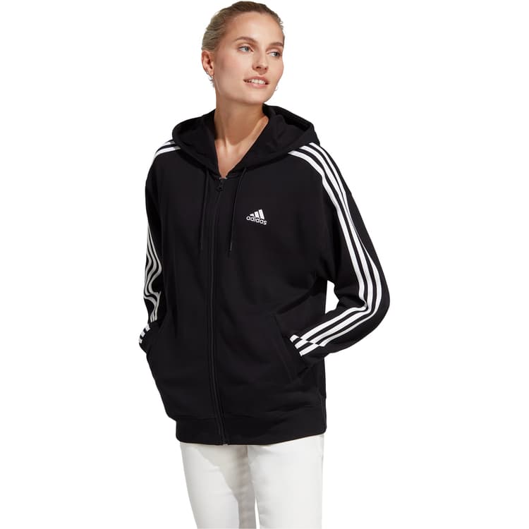 adidas 3-Stripes Full Zip Hættetrøje Dame