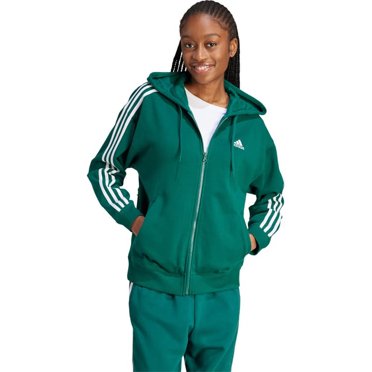 adidas 3-Stripes Full Zip Hættetrøje Dame
