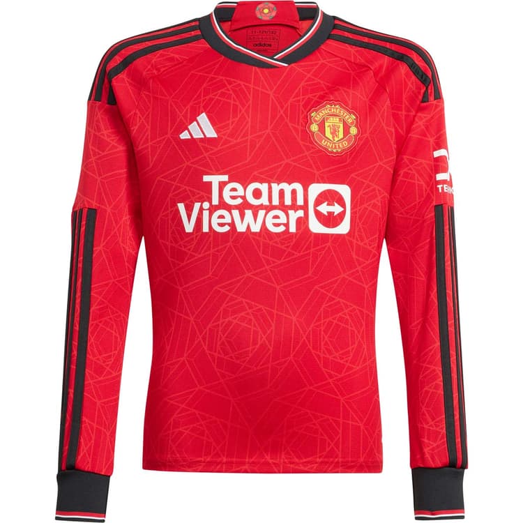 Manchester United FC Langærmet Hjemmebanetrøje 23/24 Børn