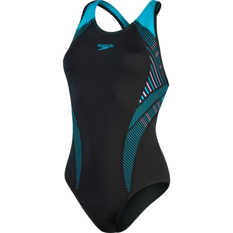 Speedo Placement Laneback Badedragt Dame