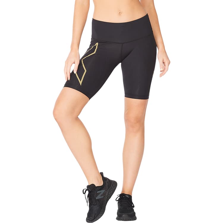 2XU Light Speed Mid-Rise Korte Kompressions Træningstights Dame