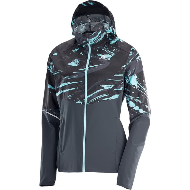Salomon Agile Full Zip Hoodie Løbejakke Dame