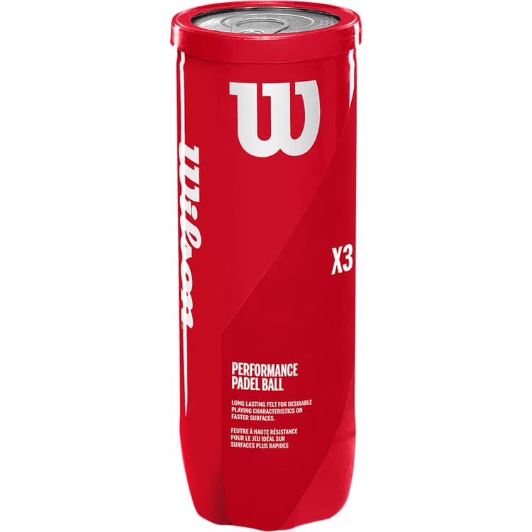 Wilson X3 Performance 3-Pak Padel Bolde