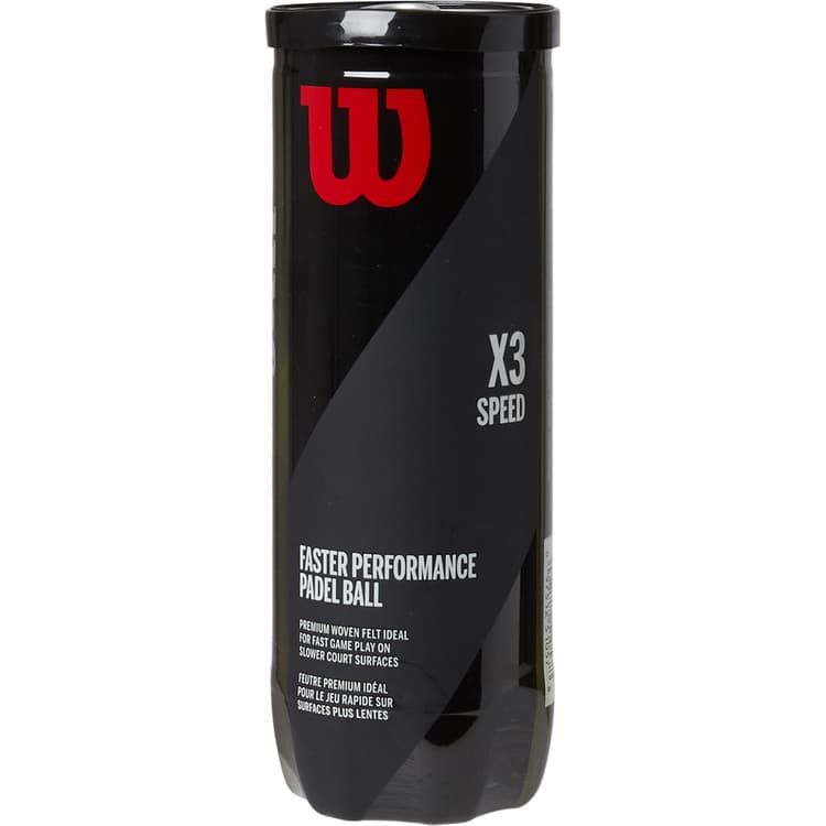 Wilson X3 Speed 3-Pak Padel Bolde