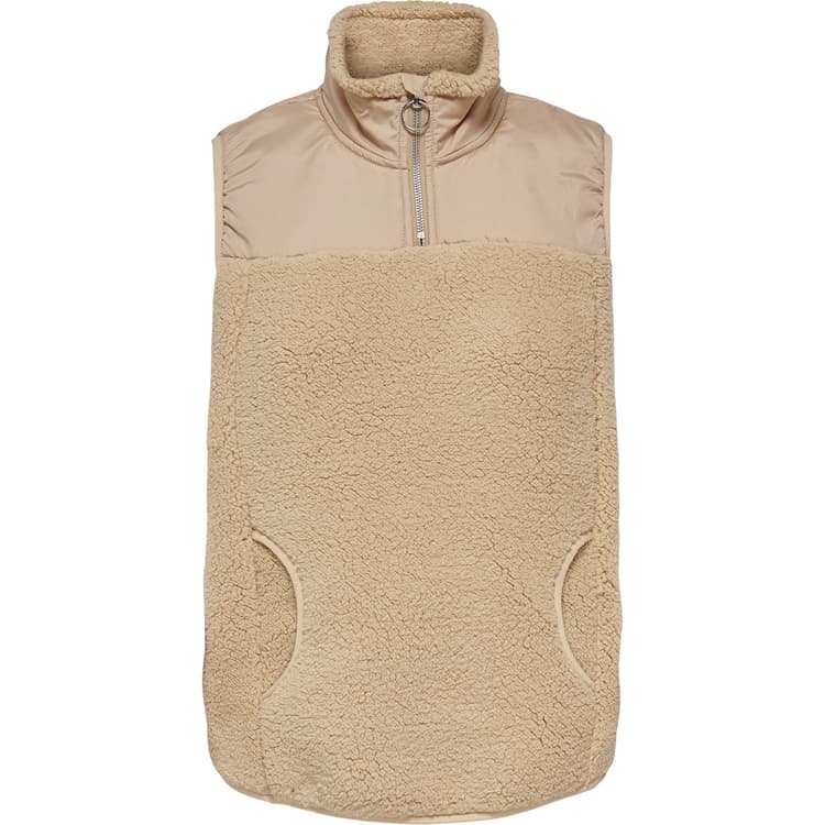ONLY PLAY Edua Fluffy Half Zip Fleecevest Dame
