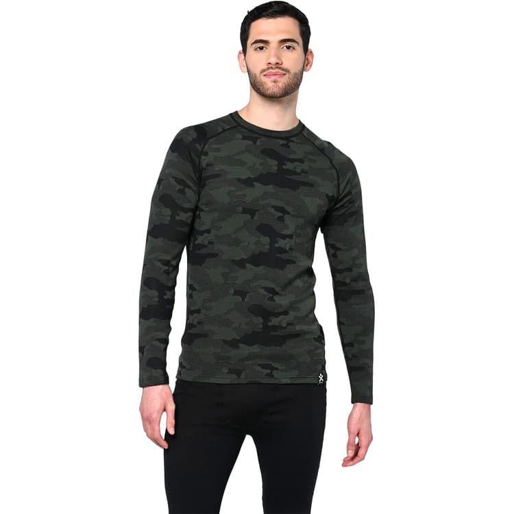 Bula Camo Merino Uld Crew Skiundertrøje Herre