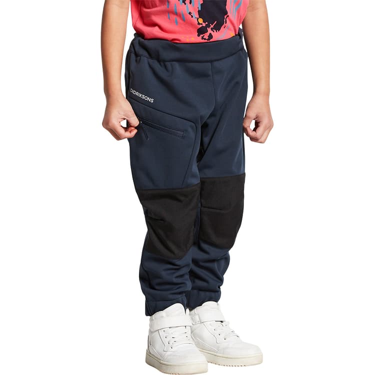 Didriksons Lövet Softshell Outdoorbukser Børn
