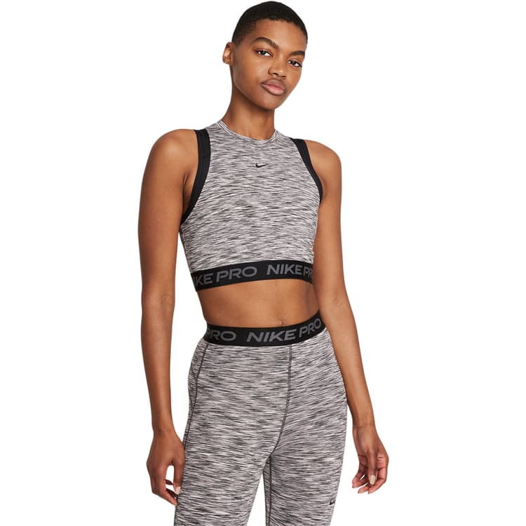 Nike Pro Space-Dye Crop Top Dame