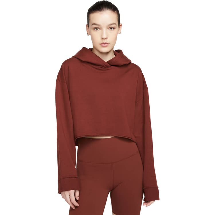 Nike Yoga Luxe Cropped Hættetrøje Dame