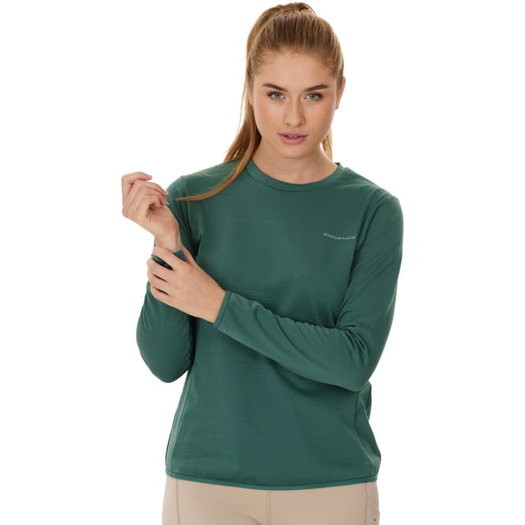 Endurance Leah Waffle Langærmet Løbe T-shirt Dame