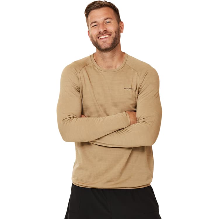 Endurance Avan Waffle Langærmet Løbe T-shirt Herre