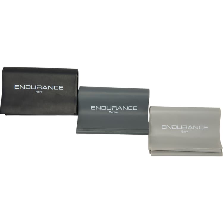 Endurance Latex Træningselastikker 3-Pak