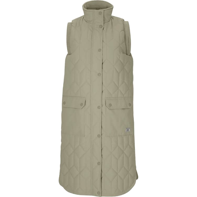 Weather Report Beah Long Quiltet Vest Dame