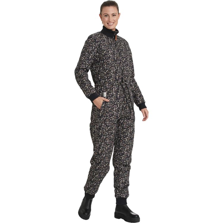 Weather Report Floral Quiltet Jumpsuit Dame