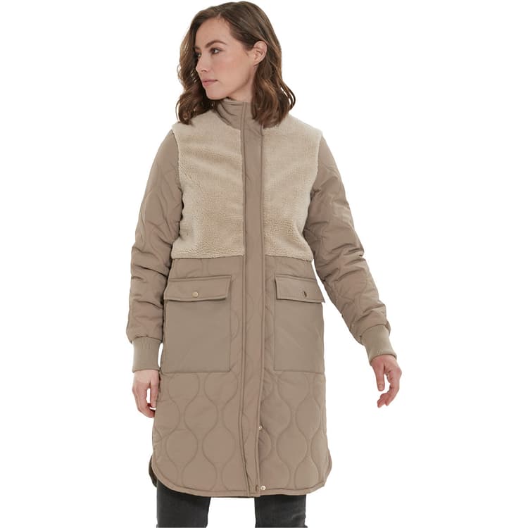 Weather Report Hollie Long Quilted Jakke Dame