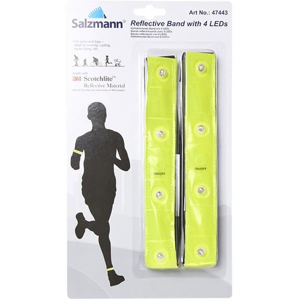 Salzmann Reflective Armband 4 LEDs 2PC