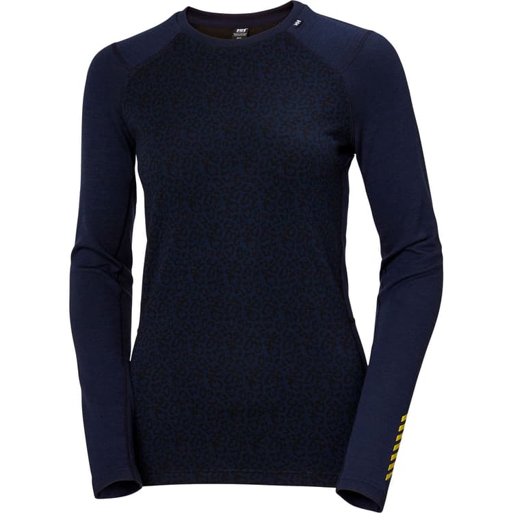 Helly Hansen Lifa Midweight Graphic Merinould Skiundertrøje Dame