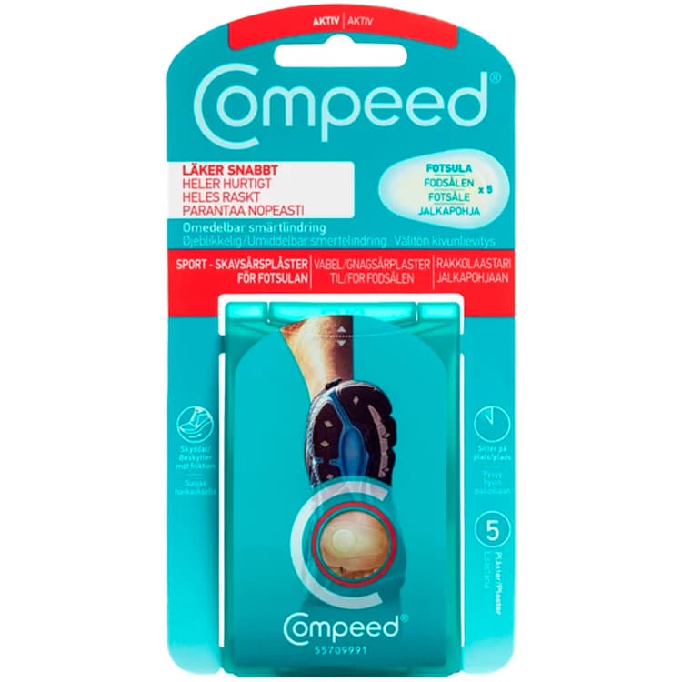 COMPEED 5 Stk. Fodsål Vabelplaster