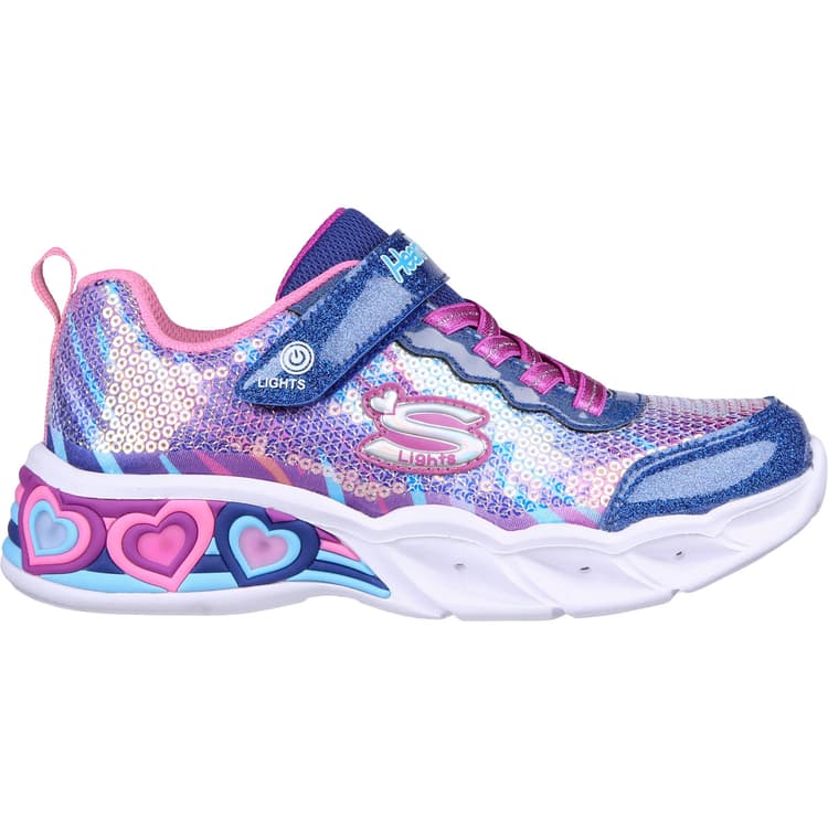 Skechers Sweetheart Lights Velcro Sneakers M/Lys Børn