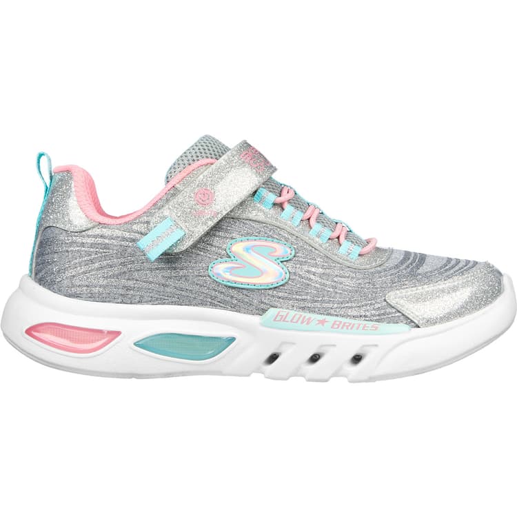 Skechers Glow Brites Velcro Sneakers M/Lys Børn