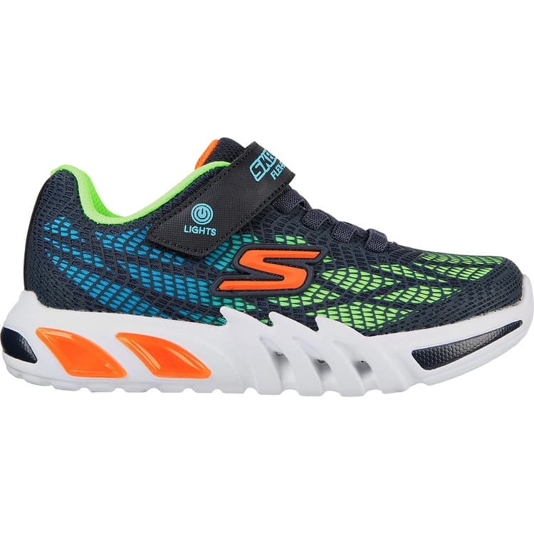 Skechers Flex Glow Elite Velcro Sneakers M/Lys Børn