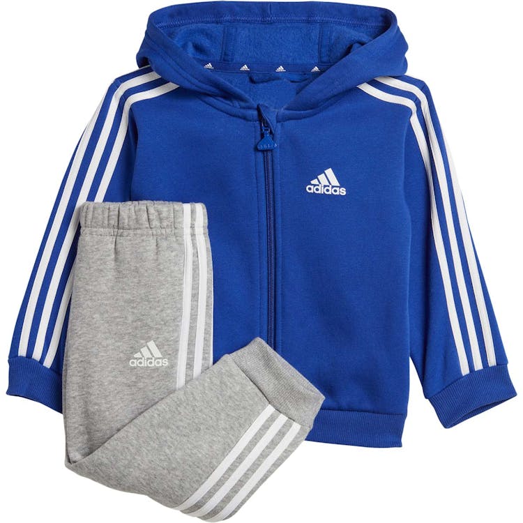 adidas 3-Stripes Full Zip Hood Joggingsæt Børn