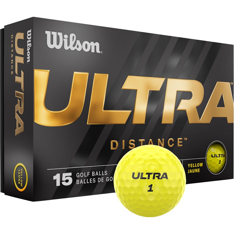 Wilson Ultra Yellow 15-Pak Golfbolde