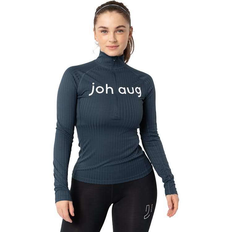 Johaug Rib Tech Half Zip Langærmet Baselayer T-shirt Dame