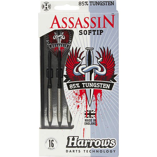 Harrows Assassin 85% Tungsten Softip Dartpile